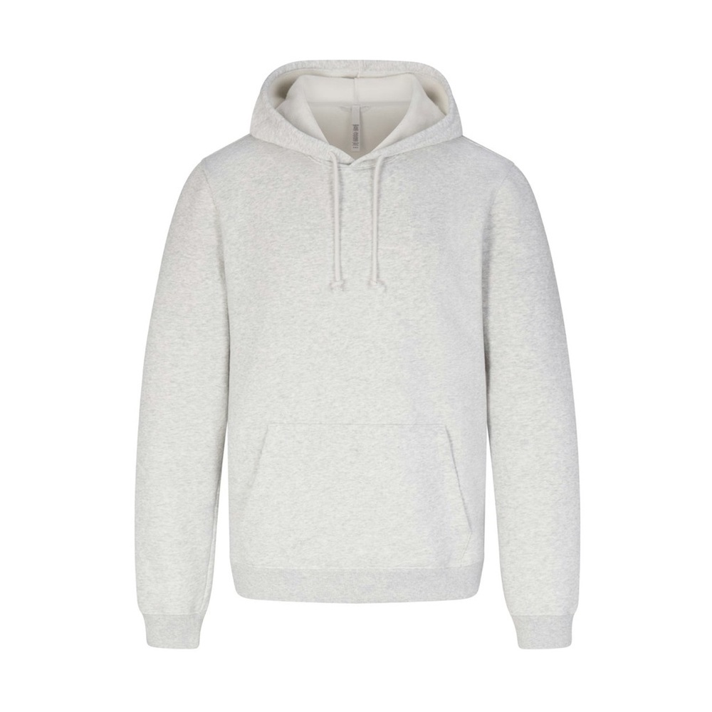 SKIMS Cotton Fleece Classic Pullover Hoodie Light Heather Grey M NWOT
